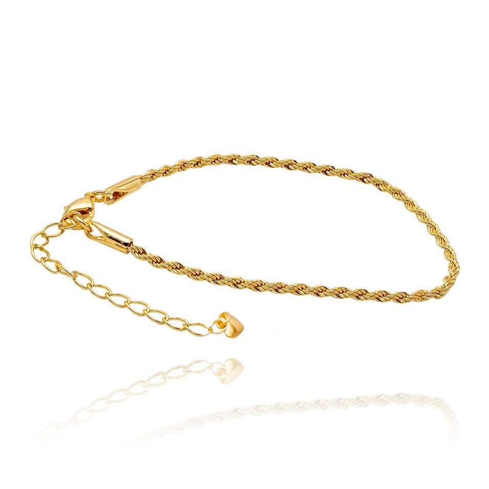 Pulseira Cordão Baiano Ouro Amarelo 18K