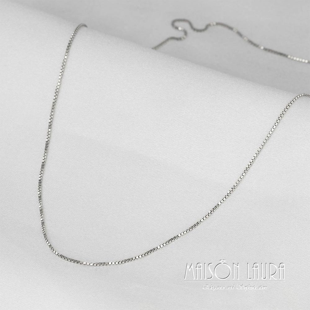  Corrente Veneziana Ouro Branco 60 cm