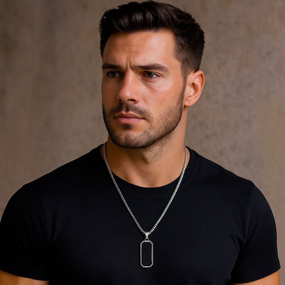 Colar Onix Sentinel em Aço