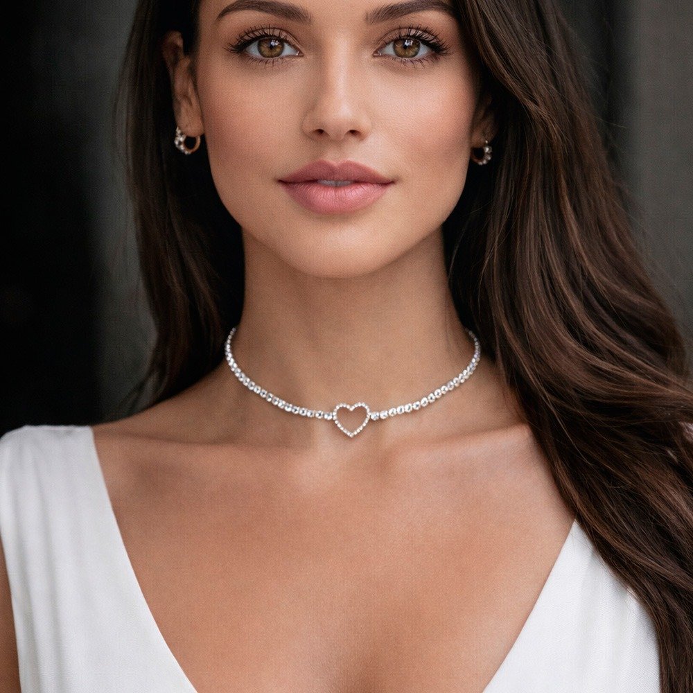 Colar Choker Heart Jasmin