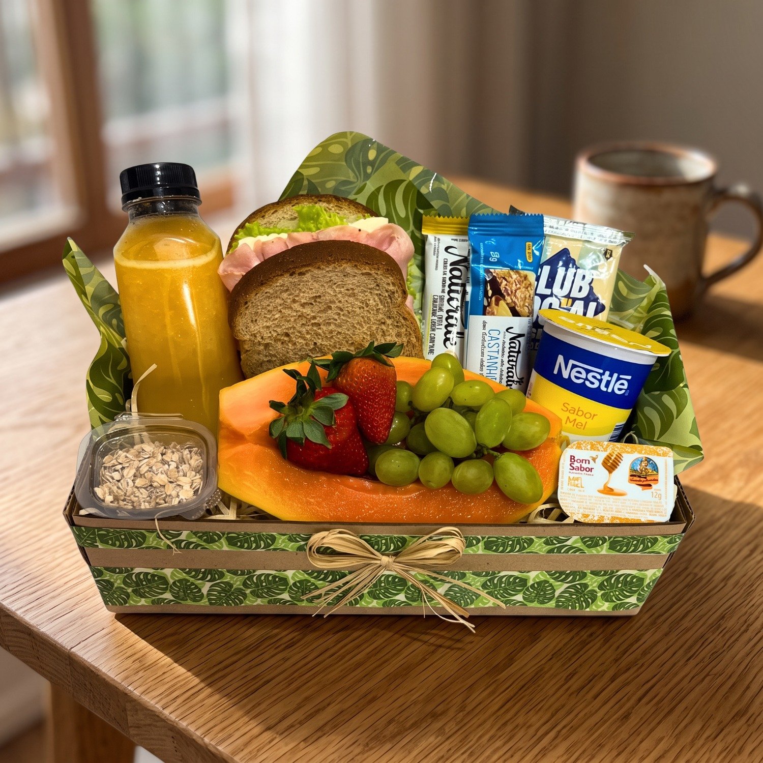 Cesta de Café Saudável Fitness