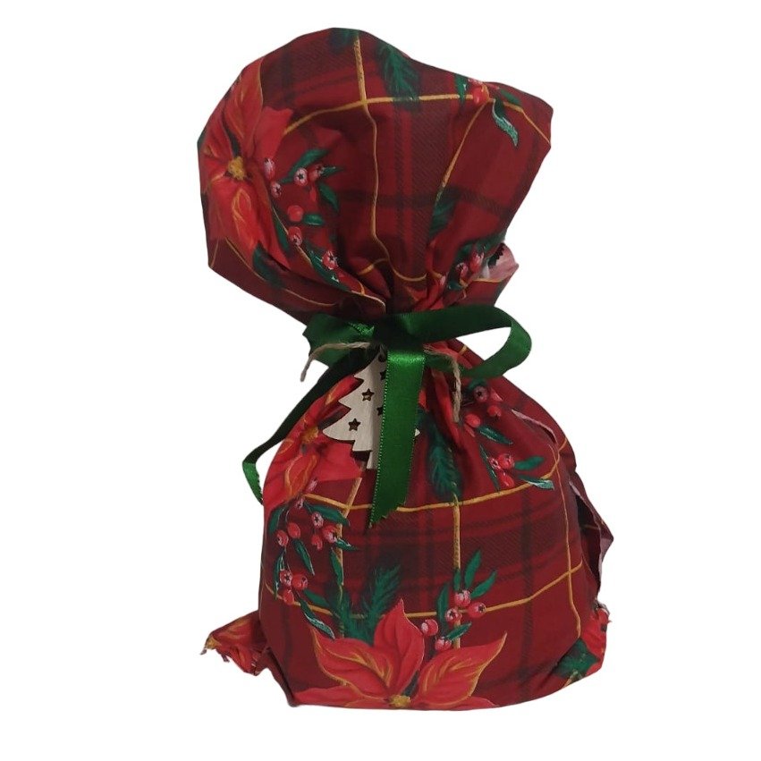Bolsa em palha de Natal