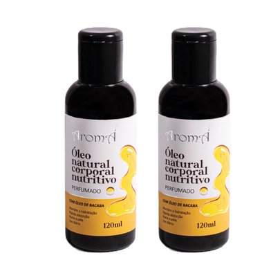 2 un. Óleo Corporal Bacaba Natural Vegano Aromá 120ml
