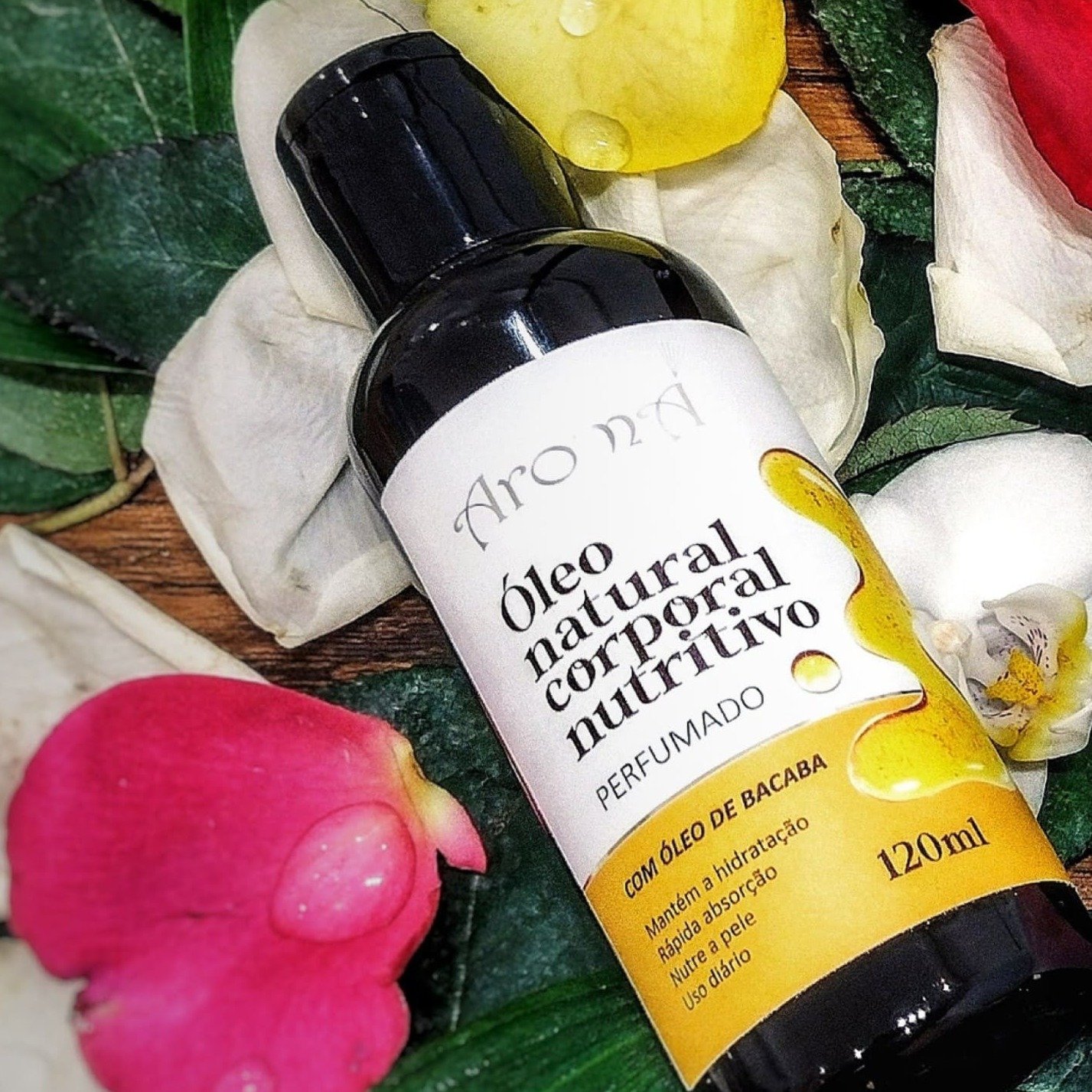  2 un. Óleo Corporal Bacaba Natural Vegano Aromá 120ml