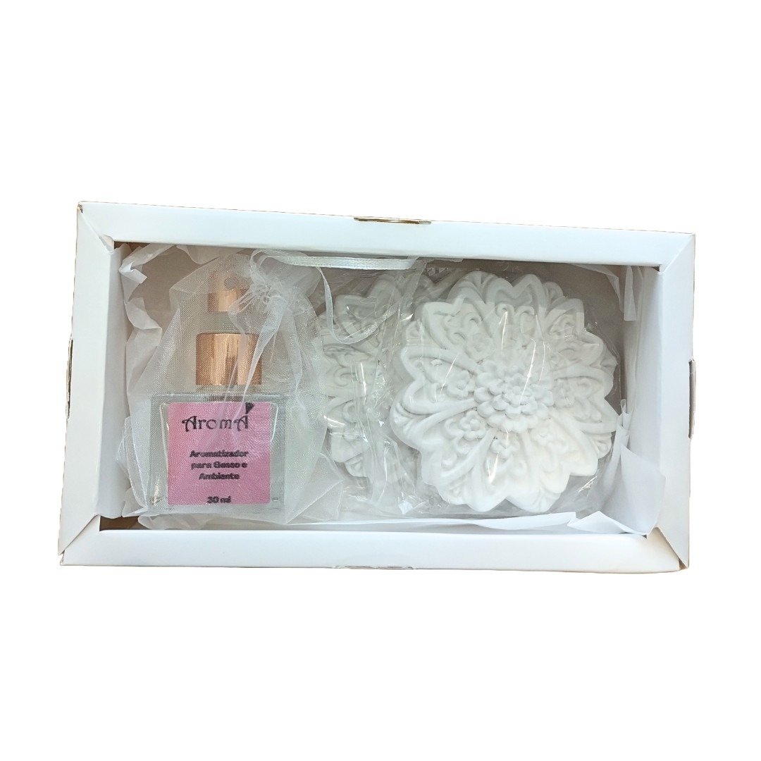 Kit Floratta 2 Gessos Grandes e Aromatizador Premium 