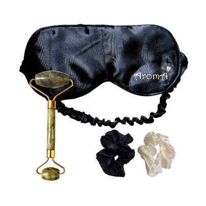 Kit Autocuidado Máscara com Massageador e Scrunchies