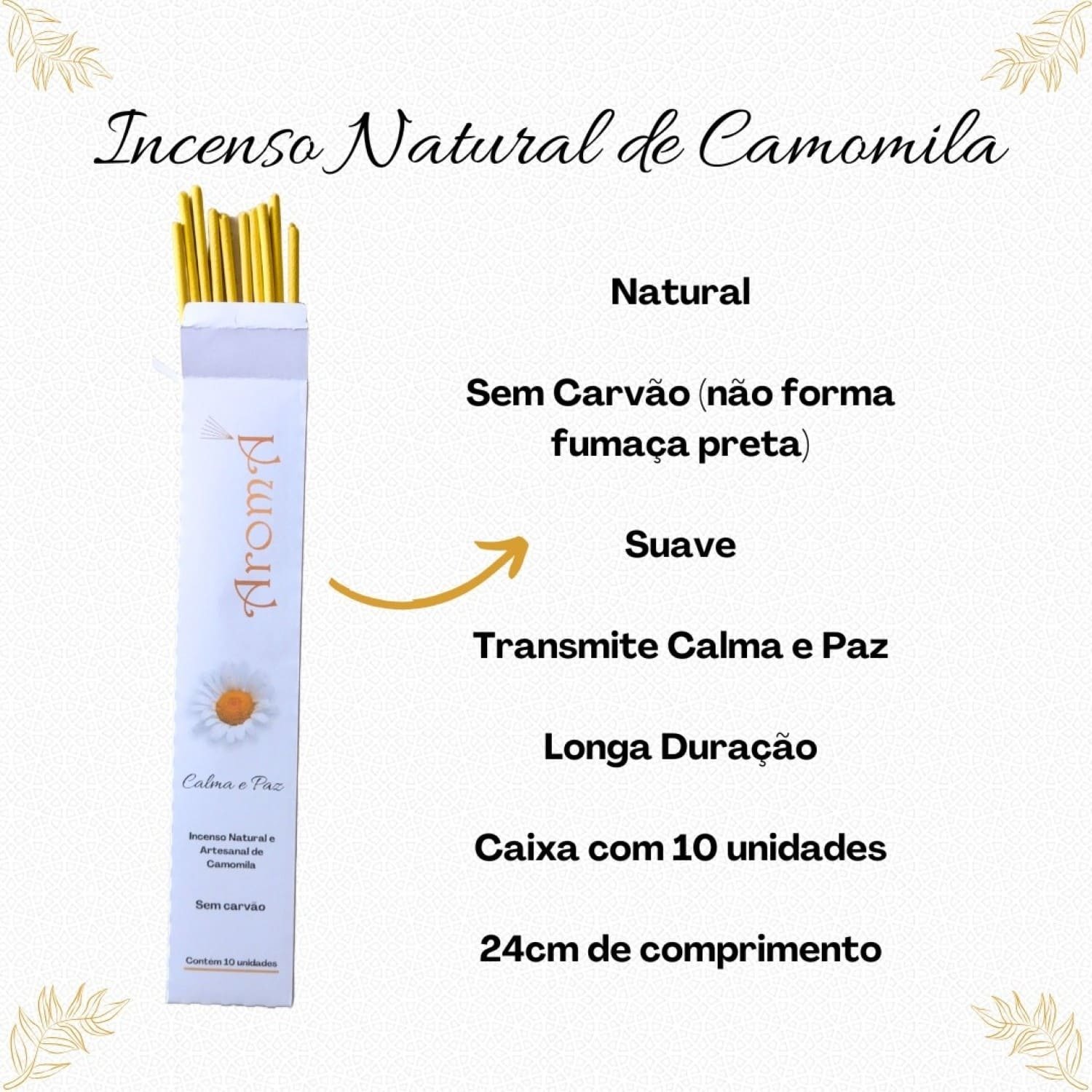 Kit Zen Aromá : Pillow Mist + Incensário + 10 Incensos