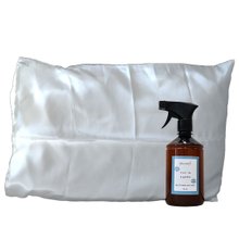 Kit Água de Lençol + Fronha de Cetim Champanhe Aromá