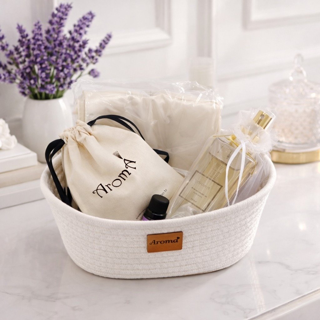 Kit Lavanda Premium Aromá, Aromatizador, Fronha, Sache