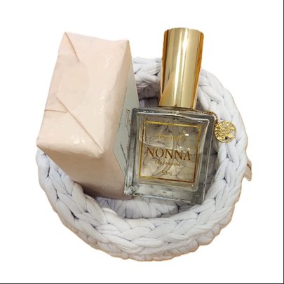 Kit Nonna Perfume Feminino + Sabonete Barra + Cestinho