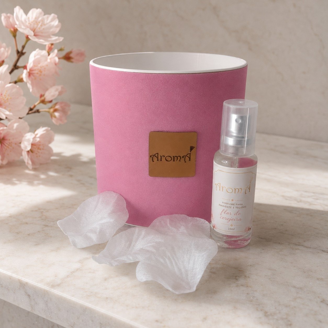 Box Ritual Namorados Aromá com Perfume e Pétalas