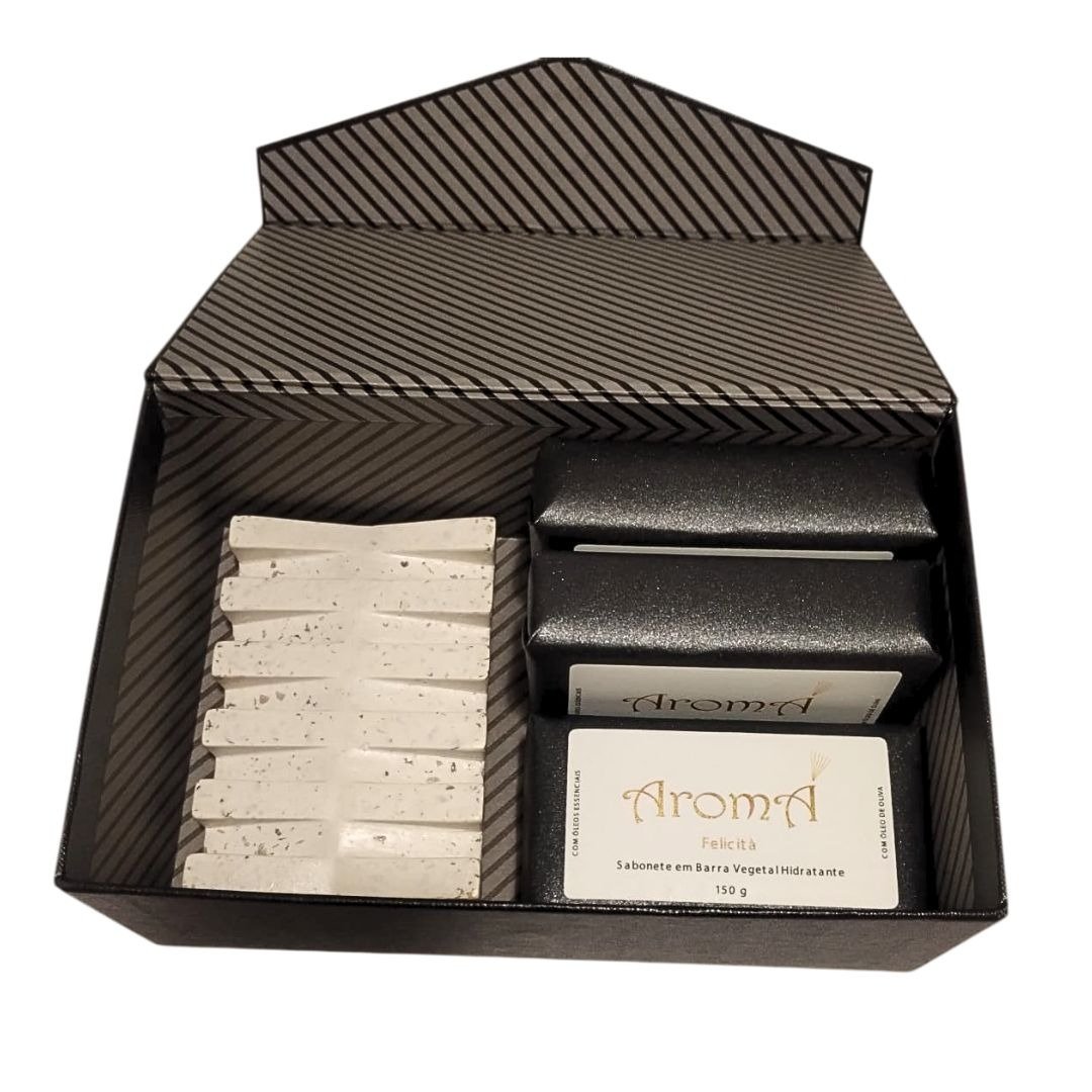Kit Felicità Masculino Aromá - Caixa Rígida Imantada 