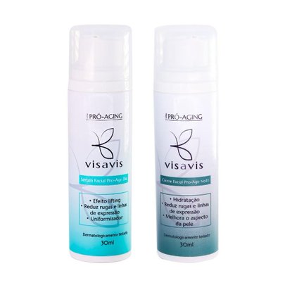 Kit Tratamento Serum Dia e Creme Noite Vis a Vis