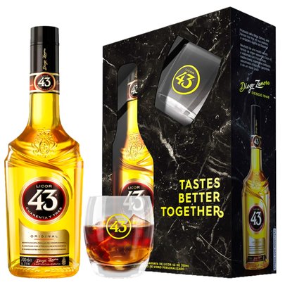 Licor 43 Cítrico Diego Zamora 700ml + Copo