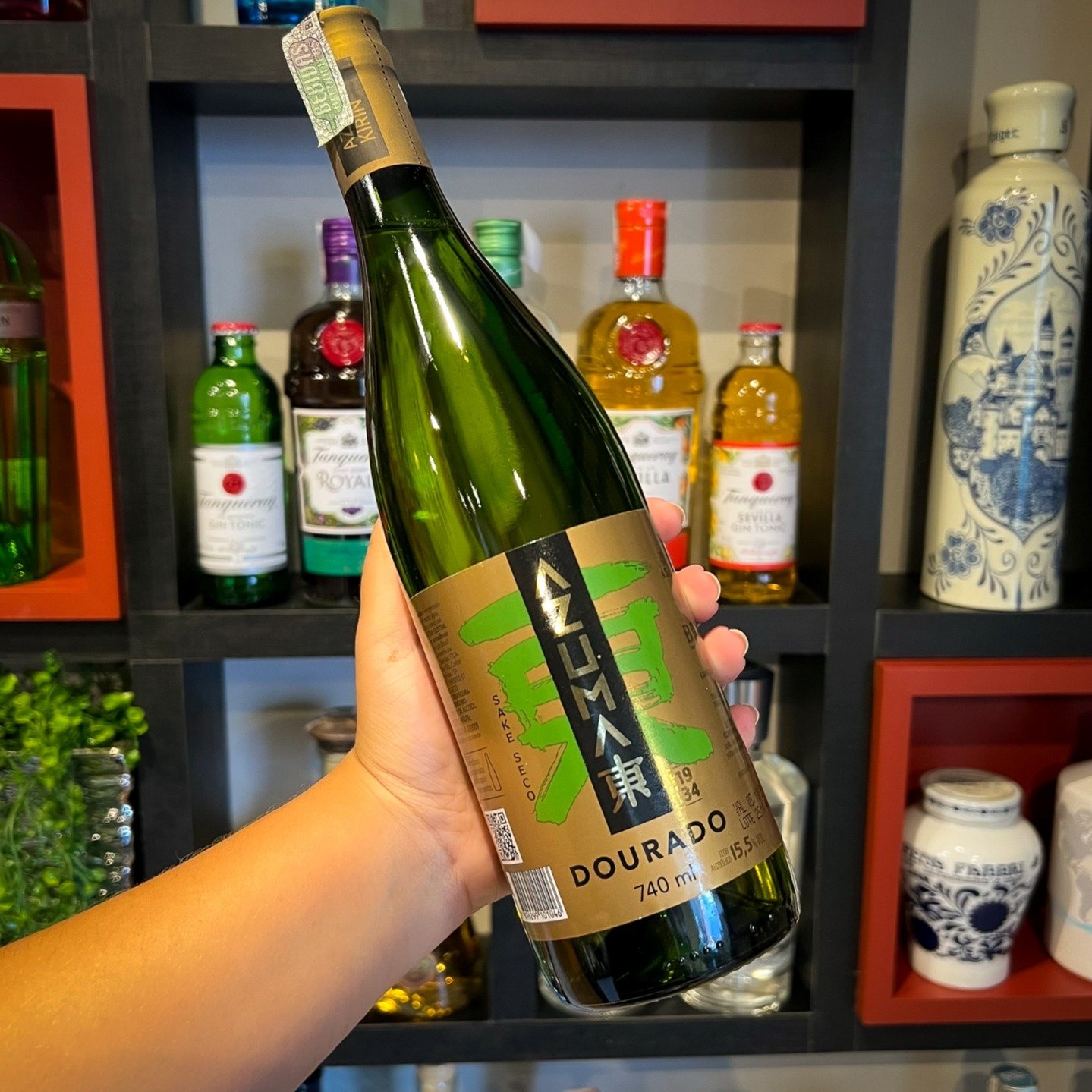 Saquê Azuma Dourado Sake Seco 740ml E Bolsa