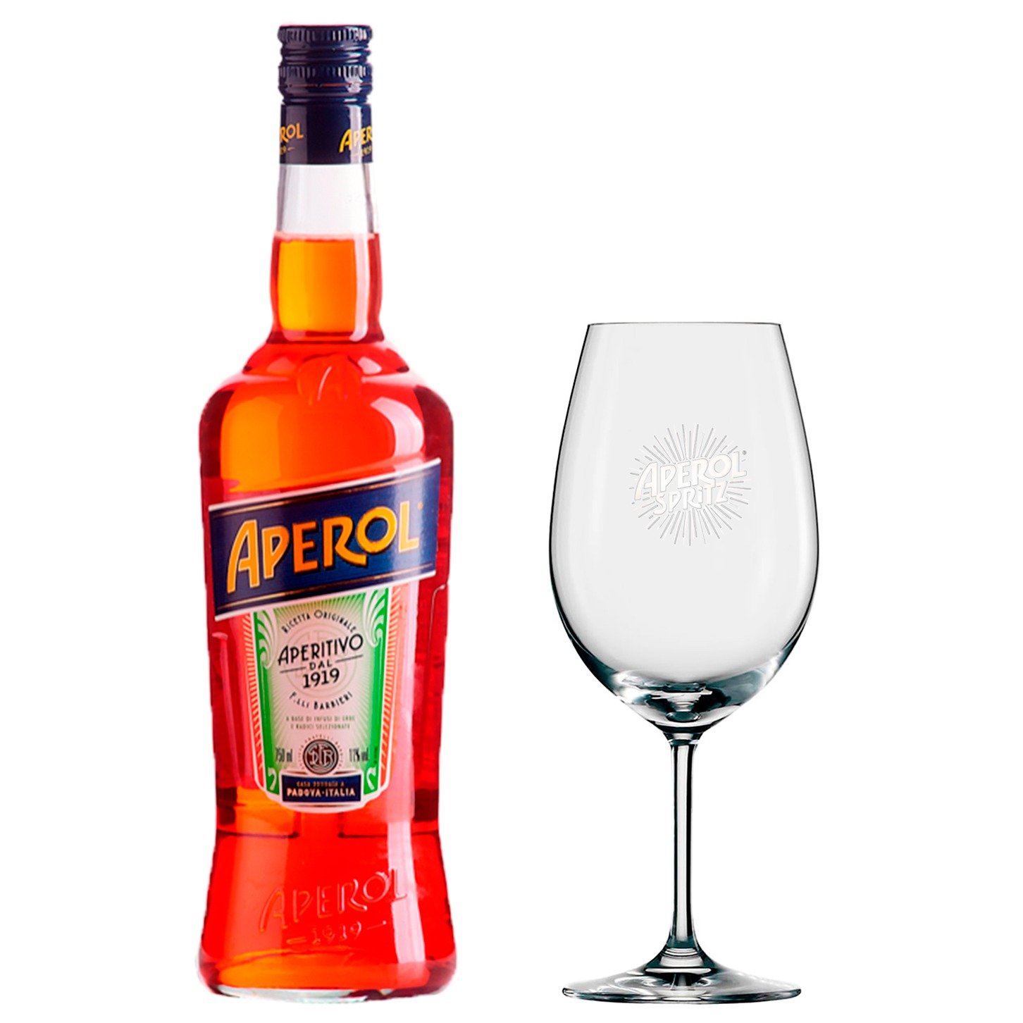 Combo Aperitivo Aperol 750ml e Taça