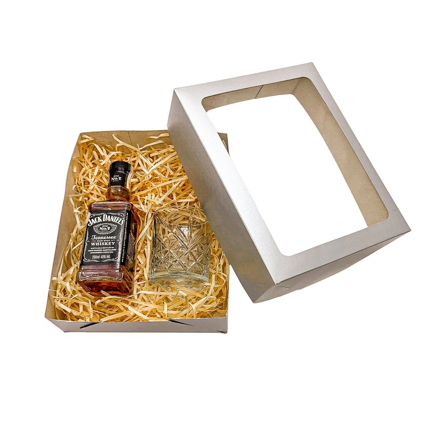 Kit Presente Jack Daniel's Whiskey 200ml + Copo