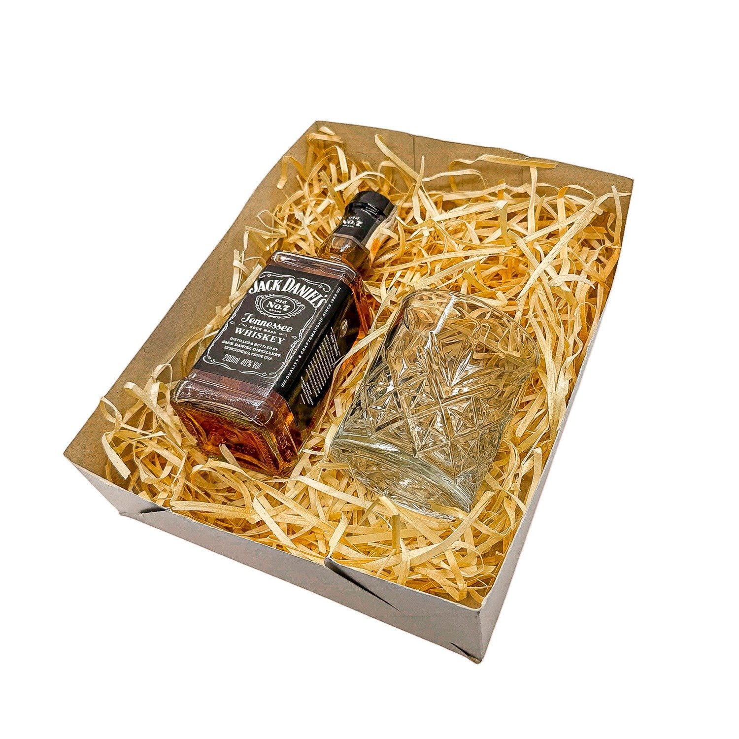 Kit Presente Jack Daniel's Whiskey 200ml + Copo