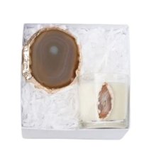 Gift Box Luz com Vela Ágata Marrom
