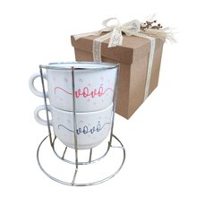 Xícara Dupla c/ Suporte - Vovô e Vovó