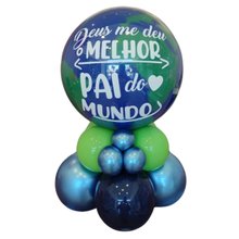 Balão de Mesa Melhor Pai do Mundo Dia dos Pais