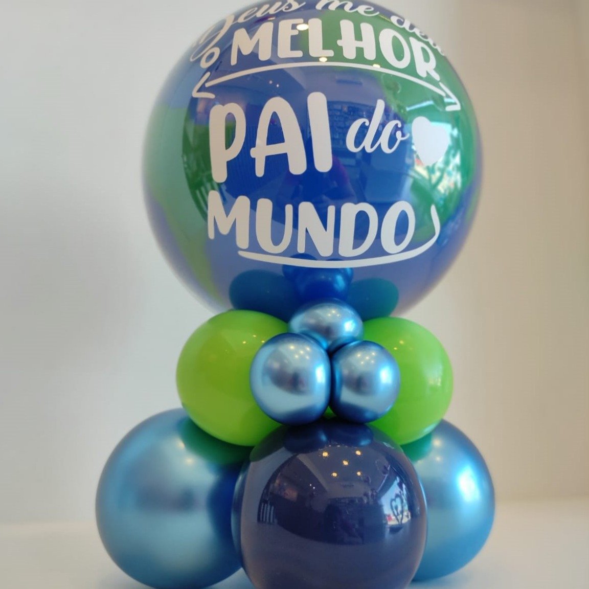 Balão de Mesa Melhor Pai do Mundo Dia dos Pais