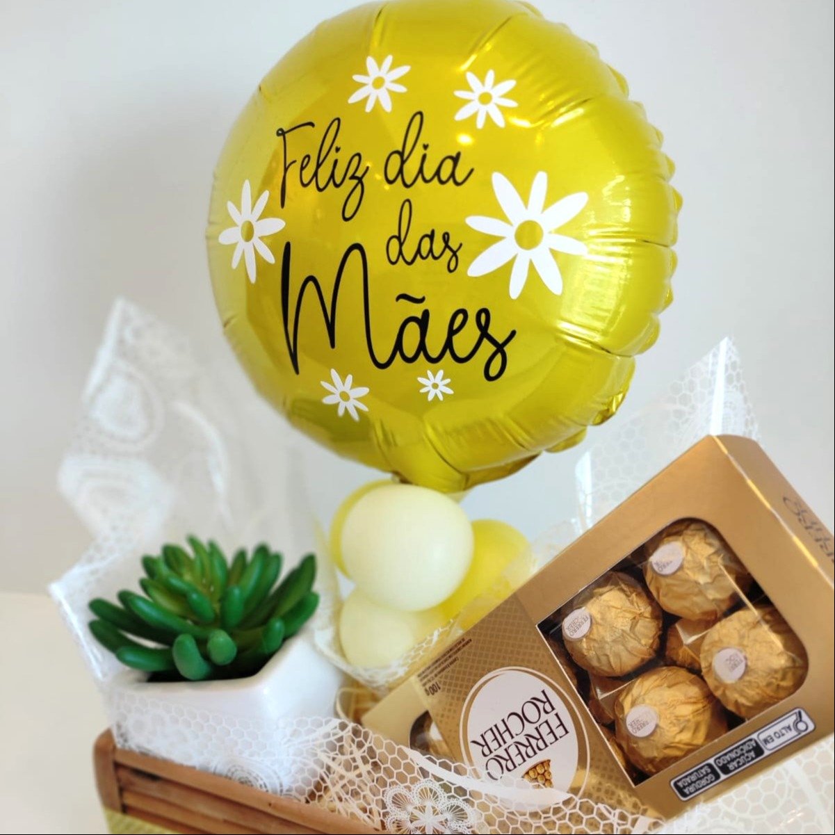 Cesta Margarida - Dia das Mães